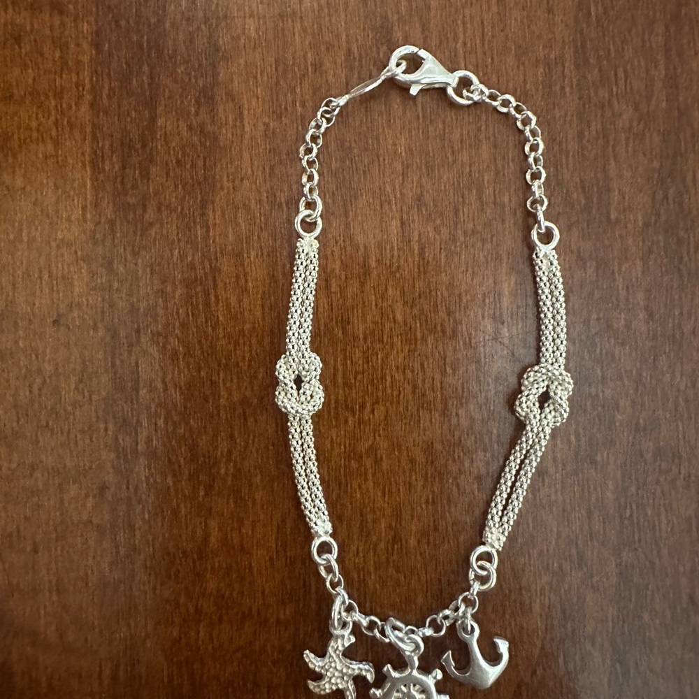 925 Elegant Silver Charm Bracelet